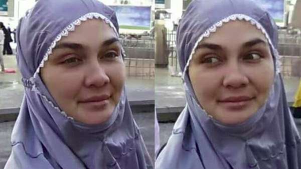 Luna Maya Menenangkan Diri di Tanah Suci