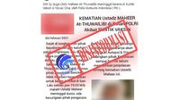 Hoax Kominfo Bantah Rumor Ustadz Maaher Meninggal Karena Divaksin Sinovac