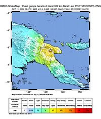 Gempa M Papua Nugini Berpusat Di Darat Ini Titiknya