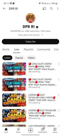 Akun Youtube Dpr Ri Di Hack Muncul Video Streaming Judi Slot