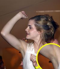 Topless armpit worshipping with blonde