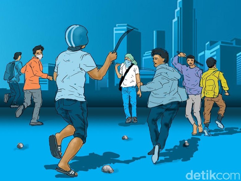 Bawa Sajam Saat Tawuran, 3 Pelajar Diamankan di Kalibata Bawa Sajam Saat Tawuran, 3 Pelajar Diamankan di Kalibata
