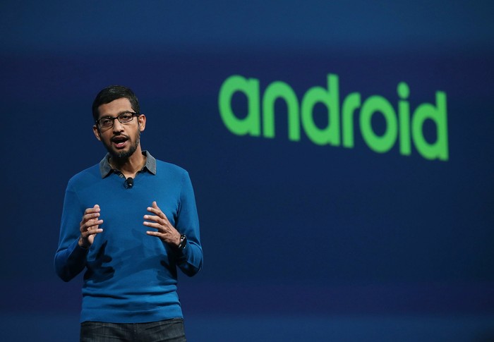 Sundar Pichai. Foto: Gettyimages - Justin Sullivan Sundar Pichai. Foto: Gettyimages - Justin Sullivan