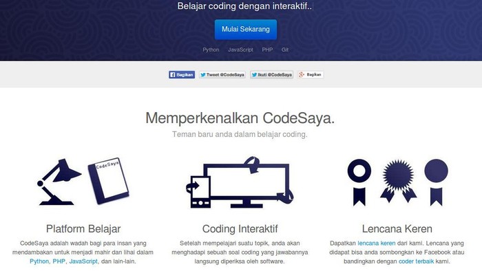 Foto: screenshot CodeSaya Foto: screenshot CodeSaya