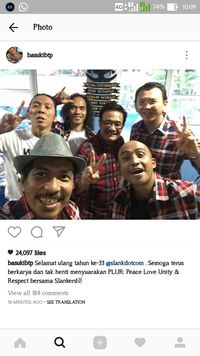 Foto Bareng Bimbim Cs Berkemeja Kotak Kotak Ahok Selamat Ultah