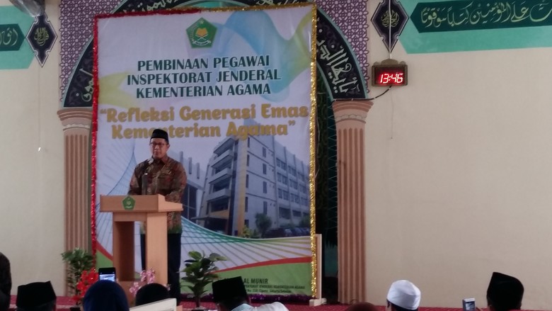 Menag ke Irjen: Awasi Internal tapi Jangan Runtuhkan Tiang Rumah Menag ke Irjen: Awasi Internal tapi Jangan Runtuhkan Tiang Rumah