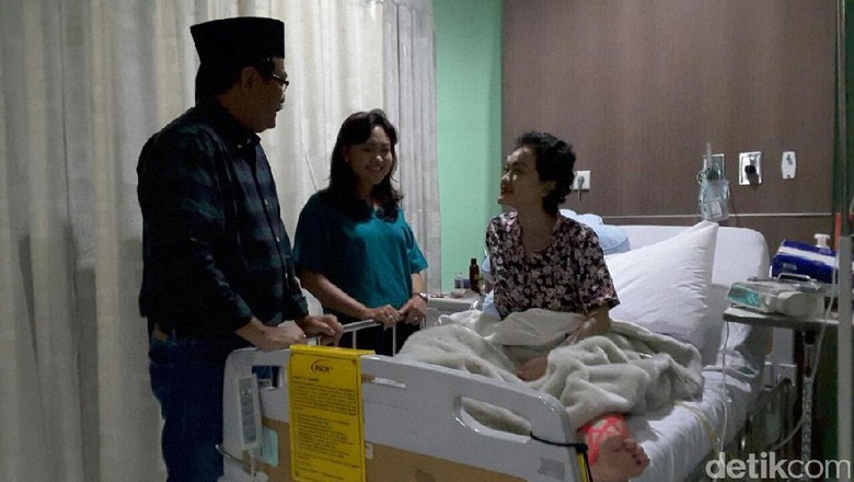 Djarot dan Istri Jenguk Julia Perez di RSCM Djarot dan Istri Jenguk Julia Perez di RSCM