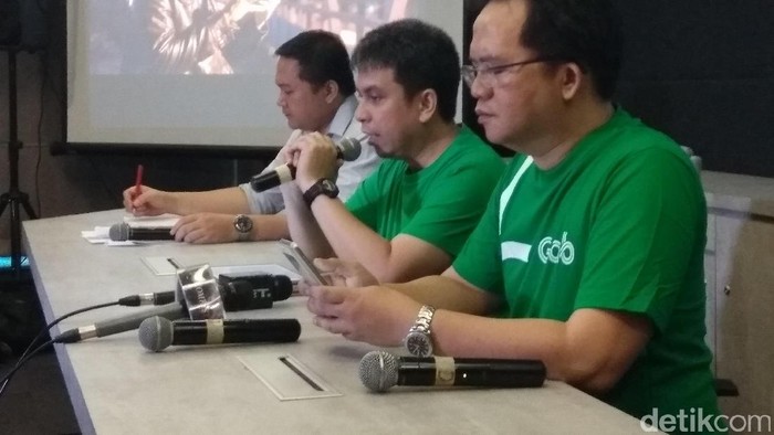 Foto: Grab dalam jumpa pers tentang revisi aturan taksi online (Foto: Audrey Santoso/detikcom) Foto: Grab dalam jumpa pers tentang revisi aturan taksi online (Foto: Audrey Santoso/detikcom)