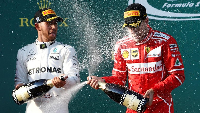 Kemenangan Vettel Jadi Penegas Ucapan Hamilton soal Ferrari Kemenangan Vettel Jadi Penegas Ucapan Hamilton soal Ferrari