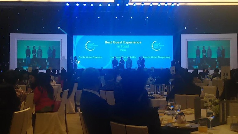 Foto: Suasana malam penganugerahan Traveloka Hotel Award 2017 (Randy/detikTravel) Foto: Suasana malam penganugerahan Traveloka Hotel Award 2017 (Randy/detikTravel)
