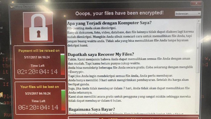 Ilustrasi WannaCry Foto: @ilhamnegara Ilustrasi WannaCry Foto: @ilhamnegara
