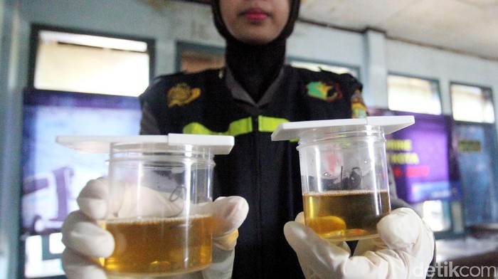 Sopir Bus AKAP Jalani Tes Urine di Terminal Depok (Foto: Lamhot Aritonang) Sopir Bus AKAP Jalani Tes Urine di Terminal Depok (Foto: Lamhot Aritonang)