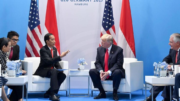 Presiden Jokowi bersama Donald Trump. Foto: Setpres Presiden Jokowi bersama Donald Trump. Foto: Setpres