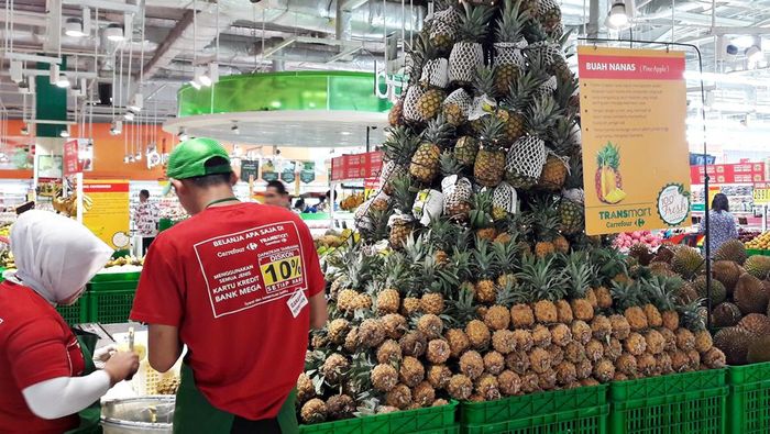 Nanas golden honi di Transmart Carrefour (Foto: Dok. Transmart Carrefour) Nanas golden honi di Transmart Carrefour (Foto: Dok. Transmart Carrefour)