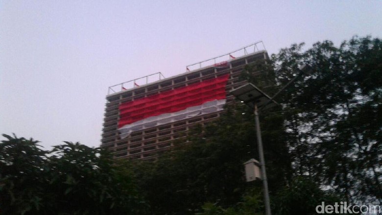 Hut Ri 72 Bendera Raksasa Dikibarkan Tangerang Jelang Gambar Mewarnai