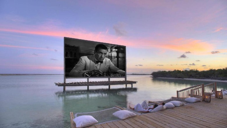 Foto: Fasilitas bioskop di Resort Soneva Jani, Maldives (Soneva Jani) Foto: Fasilitas bioskop di Resort Soneva Jani, Maldives (Soneva Jani)