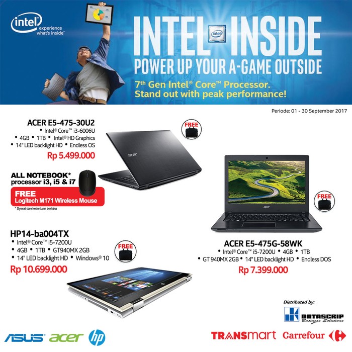 Foto: Beli Brand Laptop Ini Gratis Mouse di Transmart Carrefour (Dok. Transmart Carrefour) Foto: Beli Brand Laptop Ini Gratis Mouse di Transmart Carrefour (Dok. Transmart Carrefour)