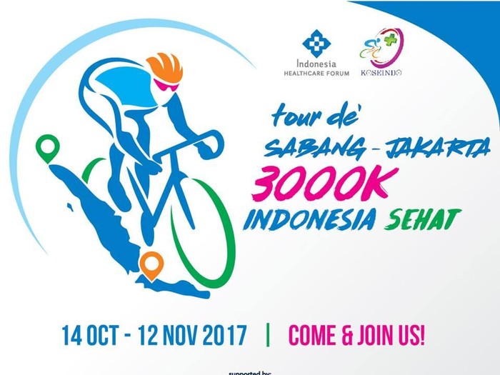 Kampanyekan hidup sehat, 30 orang akan gowes 3.000 Km Sabang-Jakarta/Foto: IndoHCF Kampanyekan hidup sehat, 30 orang akan gowes 3.000 Km Sabang-Jakarta/Foto: IndoHCF