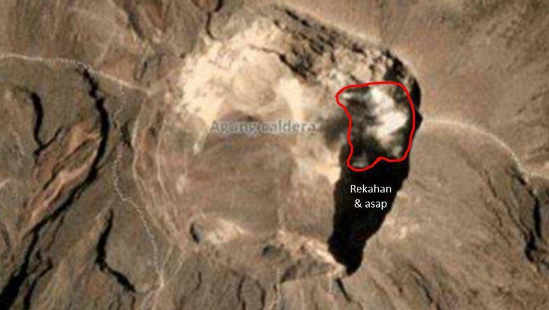 Ini Hasil Citra Satelit Terbaru Kawah G.Agung Dari BNPB Ini Hasil Citra Satelit Terbaru Kawah G.Agung Dari BNPB
