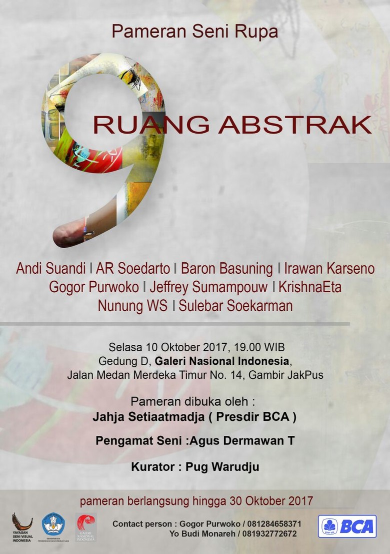 9 Pelukis Abstrak Gelar Pameran di Galeri Nasional Indonesia 9 Pelukis Abstrak Gelar Pameran di Galeri Nasional Indonesia