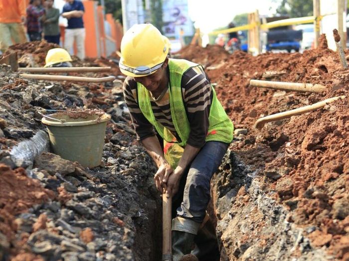 Ilustrasi Pekerja Proyek Pipa Distribusi Gas Bumi/Foto: Dok PGN Ilustrasi Pekerja Proyek Pipa Distribusi Gas Bumi/Foto: Dok PGN