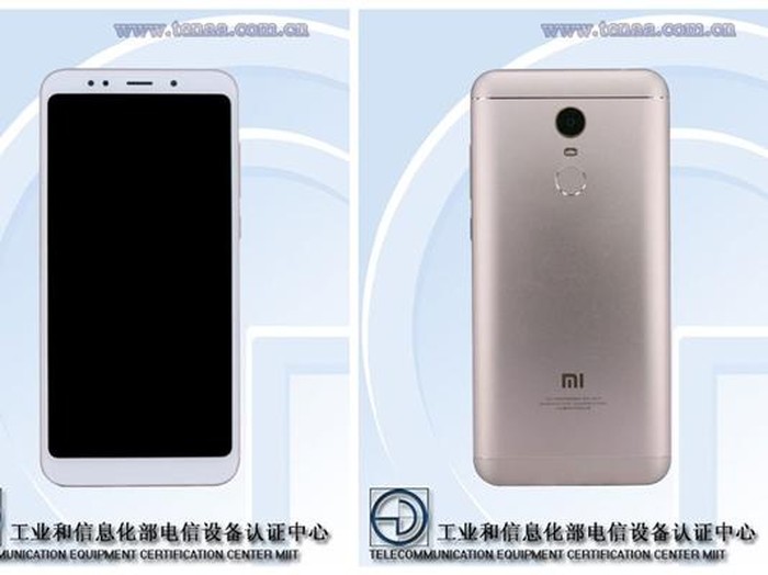 Redmi 5 Plus. Foto: TENAA Redmi 5 Plus. Foto: TENAA