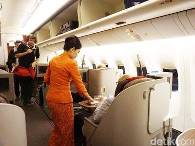 Foto: Nyamannya Kelas Bisnis Garuda Ru te Jakarta-London Foto: Nyamannya Kelas Bisnis Garuda Rute Jakarta-London