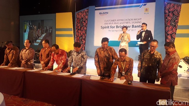 PLN Teken Perjanjian Jual Beli Listrik Industri di Banten