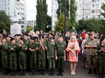 Foto: Camp Pelatihan Militer untuk Remaja Rusia