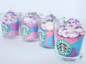 Gemas! Warna-warni Pastel Unicorn Frappuccino Kini Hadir dalam Bentuk Lilin