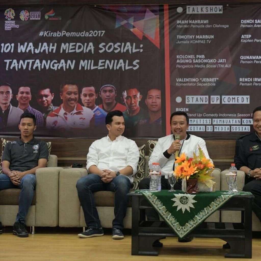 Menpora Ajak Pemuda Bijak Bermedsos Menpora Ajak Pemuda Bijak Bermedsos