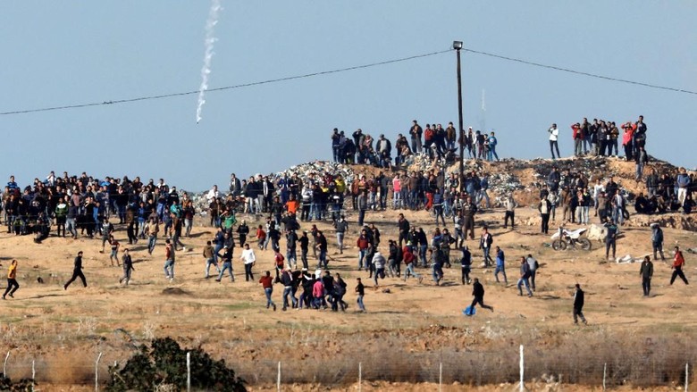 2 Warga Palestina Tewas dalam Aksi Memprotes Keputusan Trump di Gaza