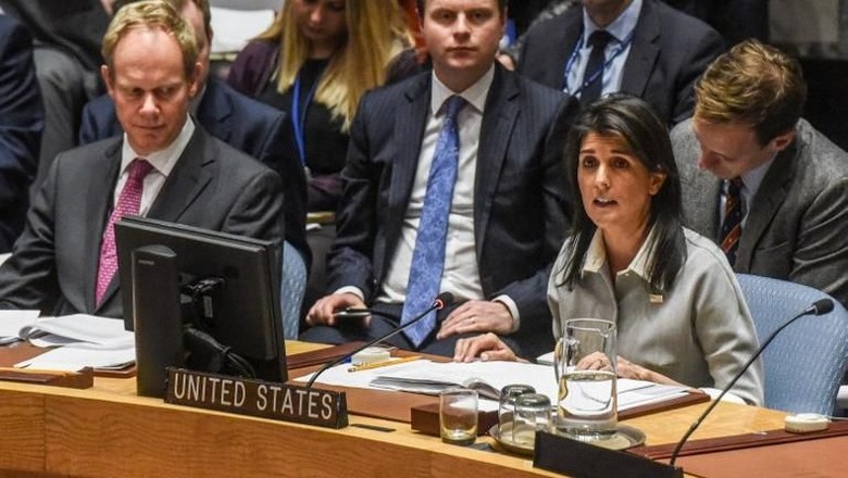 Terisolasi Saat Sidang DK PBB, AS Bela Keputusan Trump Soal Yerusalem Terisolasi Saat Sidang DK PBB, AS Bela Keputusan Trump Soal Yerusalem