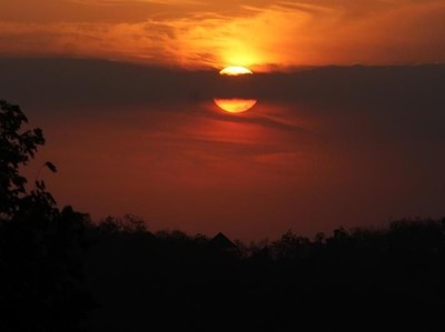 Sunset Instagramable di Candi Barong Sunset Instagramable di Candi Barong