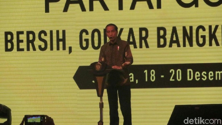 Jokowi: Saya Sempat Was-was Golkar Panas, Ternyata Hangat-hangat Kuku Jokowi: Saya Sempat Was-was Golkar Panas, Ternyata Hangat-hangat Kuku