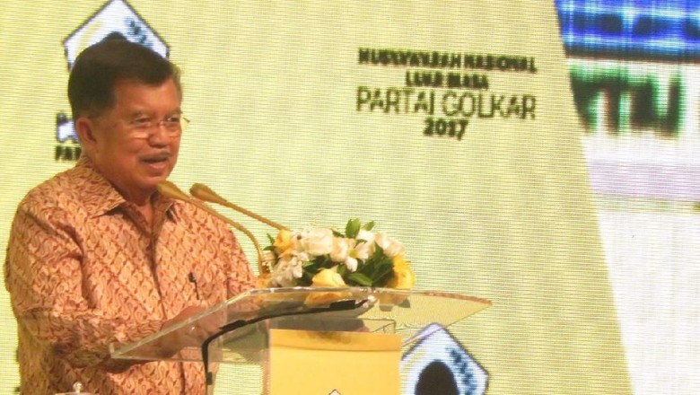 Singgung Crazy Demo, JK: Airlangga Ketum yang Baik untuk Golkar Singgung Crazy Demo, JK: Airlangga Ketum yang Baik untuk Golkar