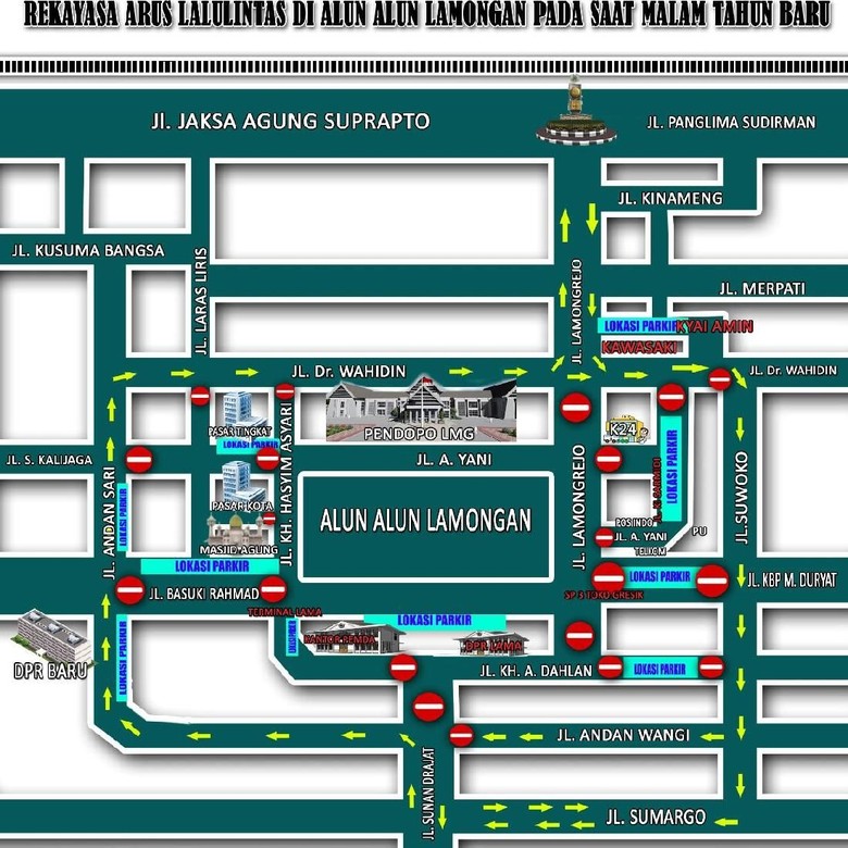 Malam Tahun Baru, Seperti Apa Rekayasa Arus di Lamongan? Malam Tahun Baru, Seperti Apa Rekayasa Arus di Lamongan?