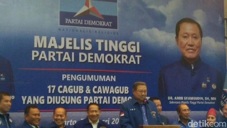 SBY Janji Akan Endorse Cagub-Cawagub yang Diusung Demokrat SBY Janji Akan Endorse Cagub-Cawagub yang Diusung Demokrat