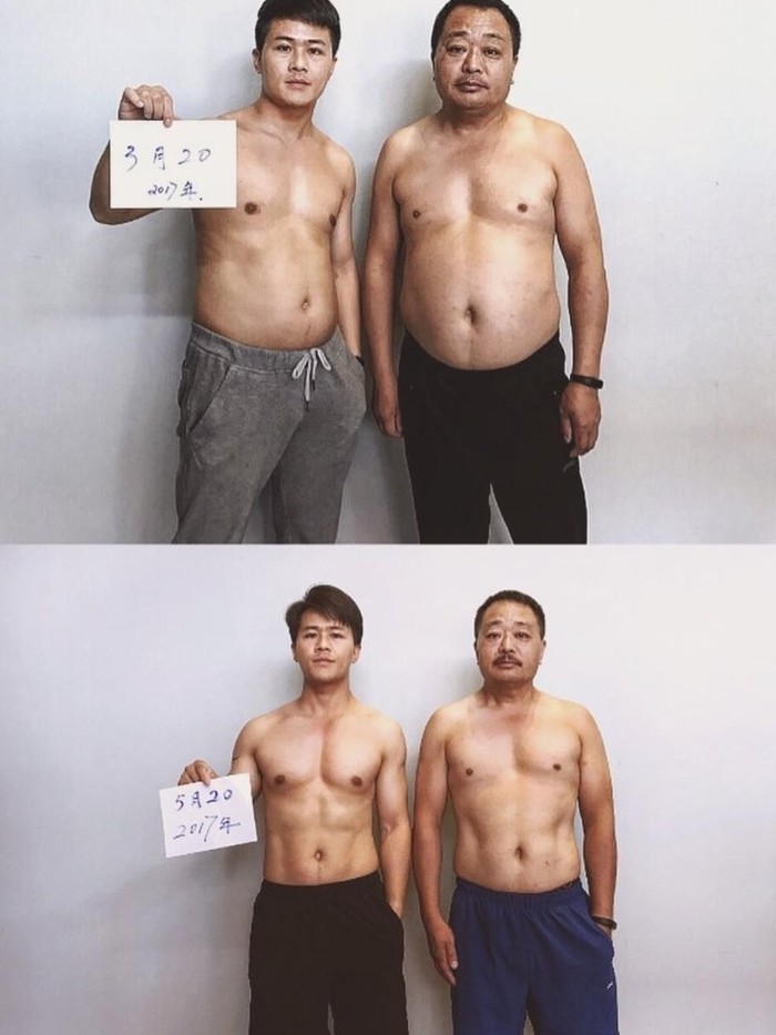Guoliang sengaja membuat dirinya lebih gemuk agar bisa menemani ayahnya diet. (Foto: Instagram/xyjesse) Guoliang sengaja membuat dirinya lebih gemuk agar bisa menemani ayahnya diet. (Foto: Instagram/xyjesse)