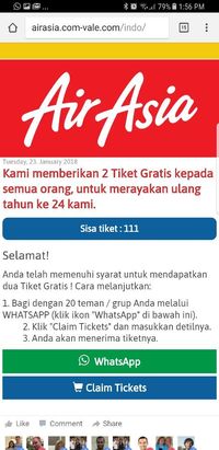 Penipuan Tiket Gratis AirAsia Terlihat Asli, Kok Bisa? 