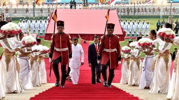 Jokowi di Sri Lanka. 