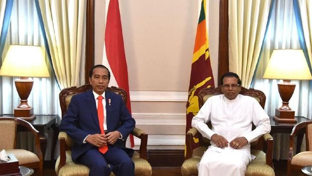 Jokowi di Sri Lanka.