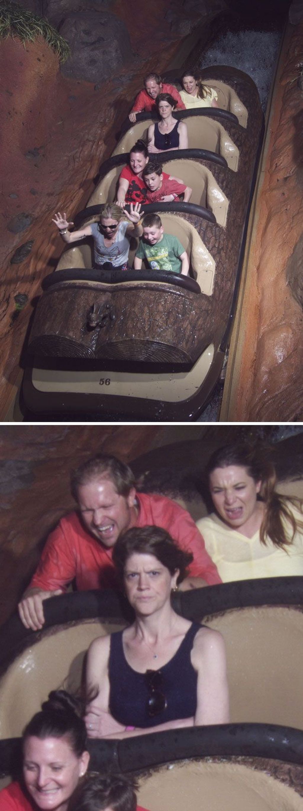 Potret Viral Ekspresi Kocak Saat Main Roller Coaster