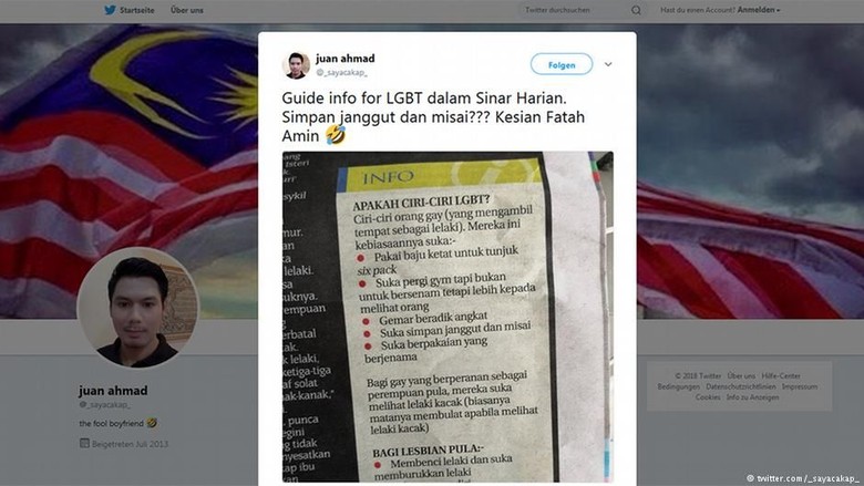 Bikin Daftar Ciri-ciri Gay dan Lesbian, Harian Malaysia Dikecam Warganet Bikin Daftar Ciri-ciri Gay dan Lesbian, Harian Malaysia Dikecam Warganet