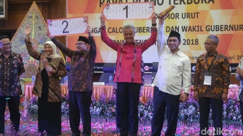Makna Nomor Urut bagi Ganjar-Yasin dan Sudirman-Ida di Pilgub Jateng Makna Nomor Urut bagi Ganjar-Yasin dan Sudirman-Ida di Pilgub Jateng