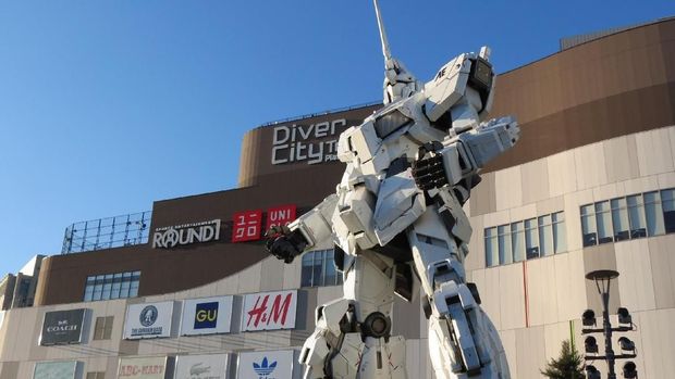 Robot Gundam ukuran asli (Fitraya/detikTravel)