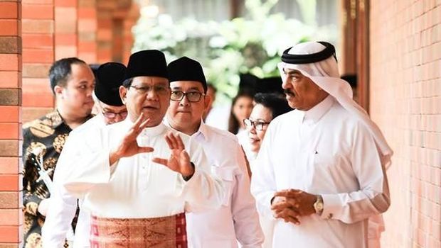 Saat Prabowo Terima Kunjungan Dubes Qatar di Padepokan Miliknya