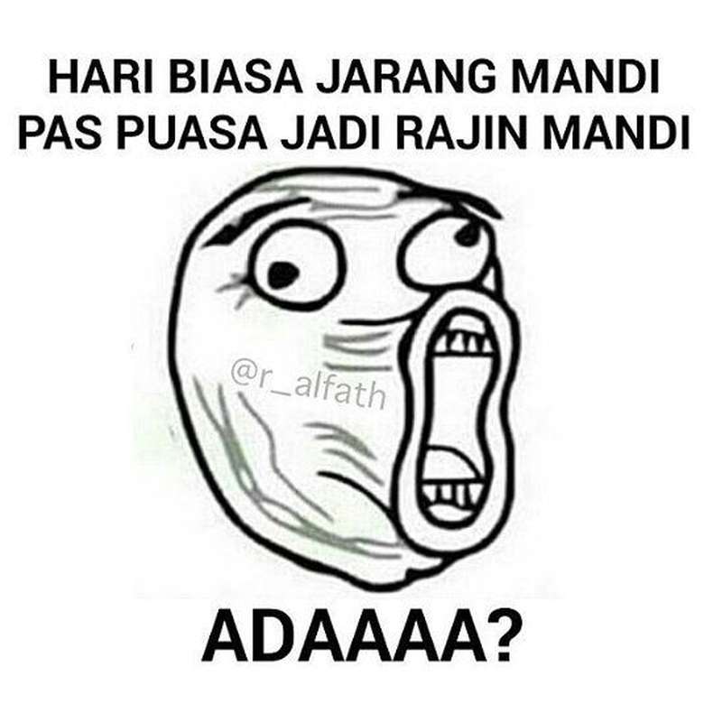 Terkait hal itu, fenomena malas mandi ini akhirnya dijadikan meme oleh para netizen yang biasa ditemukan di internet. (Foto: Instagram)