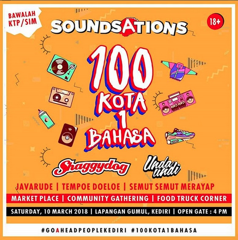 100 Kota 1 Bahasa, Soundsations 2018 Jadi Ajang Silaturahmi Musisi