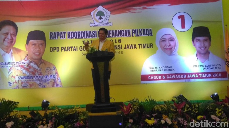 Khofifah-Emil Unggul di Survei, Golkar Ingin Terus Kerja Keras Khofifah-Emil Unggul di Survei, Golkar Ingin Terus Kerja Keras